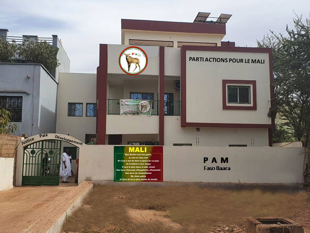 Siège du PAM FASO BAARA à Korofina, Commune I du District de Bamako